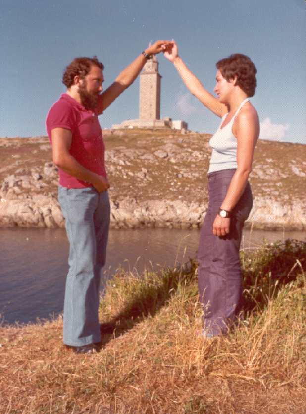 LA CORU&Ntilde;A. TORRE DE HERCULES AL FONDO